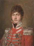 unknow artist Portrait of an officer,half-length,wearing a red coat and the swedish military order of the sword china oil painting reproduction